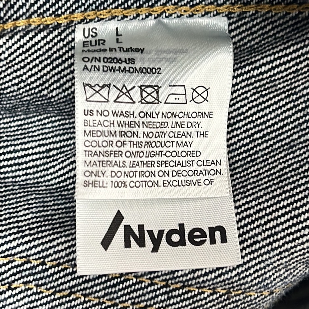 H&M /Nyden x Dr. Woo Embroidered Denim Jacket - Picture 13 of 14